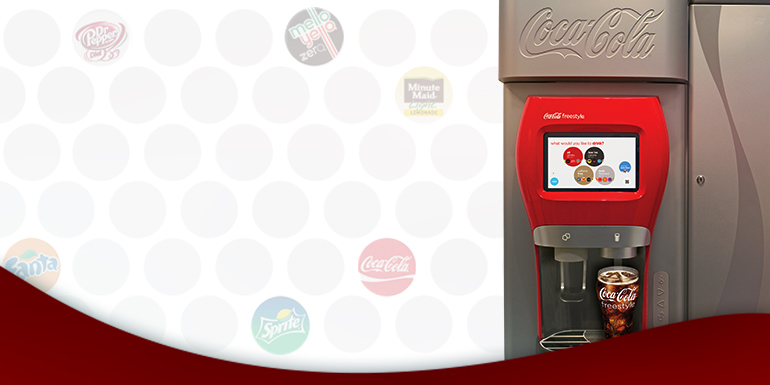 Help personalize guest experiences with the Coca-Cola Freestyle dispenser